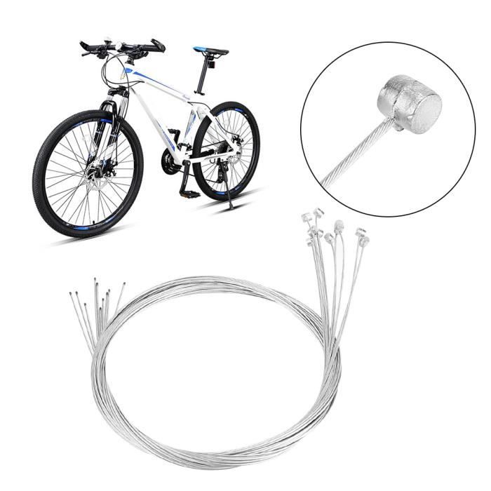 Kit Câbles Dérailleur VTT Lot De 10 Câbles Frein/dérailleur Vélo TOPINCN - Acier Galvanisé - Donuts Et Bouchons Inclus Accessoires Vélo Donuts Kit Câbles Dérailleur VTT Lot De 10 Câbles Frein/dérailleur Vélo TOPINCN - Acier Galvanisé - Donuts Et Bouchons Inclus Accessoires Vélo Donuts