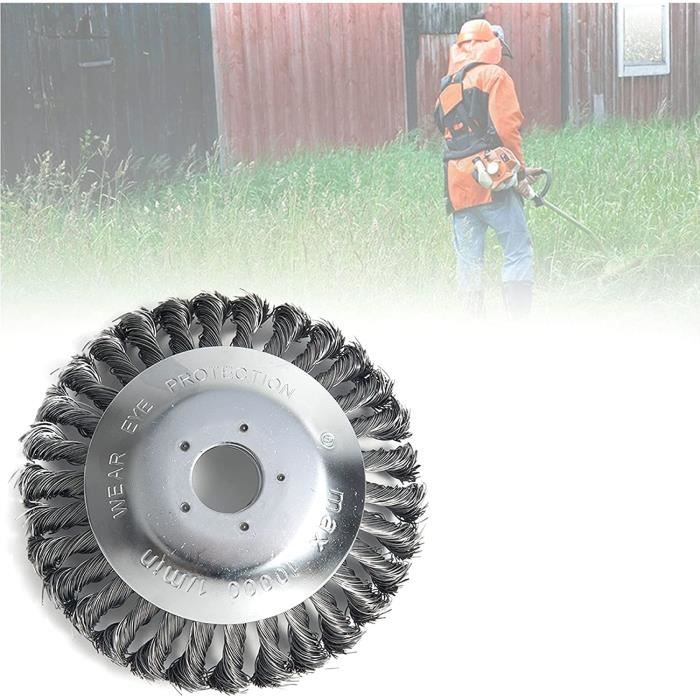 Brosse Tondeuse à Gazon DOJA Barcelona - Résistante à L'humidité, Avec Grattoir Intégré, Manche En Hêtre, Durable - 8