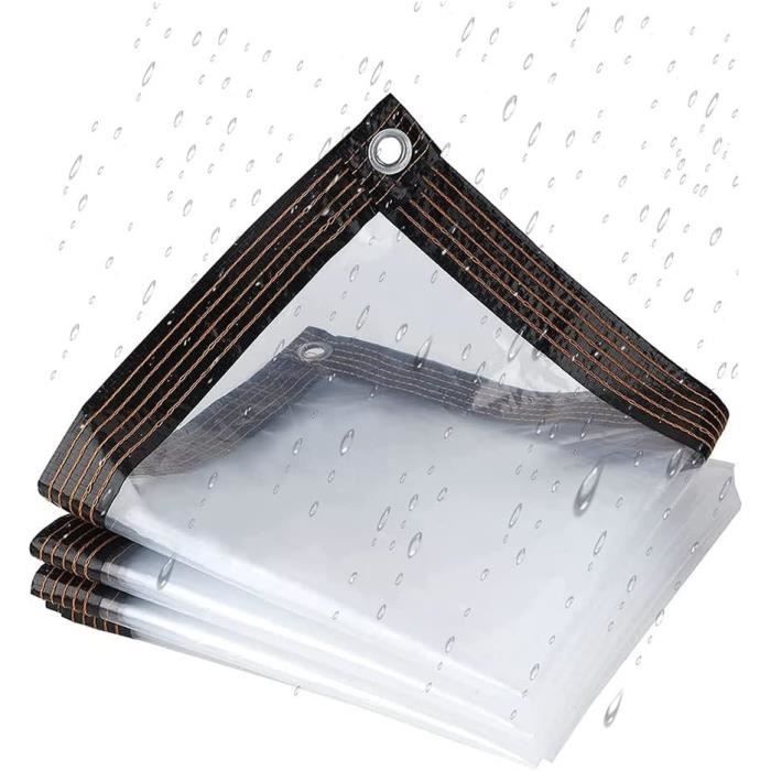Bâches Imperméable Exterieur 1x1m, Bache Avec Oeillet, Bâche Étanche Et