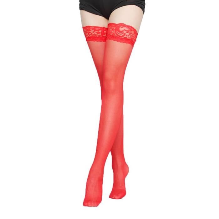 Collant porte online jarretelle rouge
