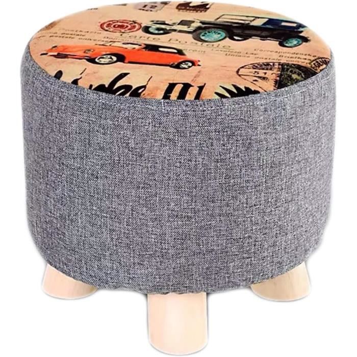 Petit Pouf Repose-Pieds Sharplace - Tabouret Cubique En Velours Éponge, 20x19cm, Antidérapant, Noir, Pour Entrée, Salon, Bureau - 6