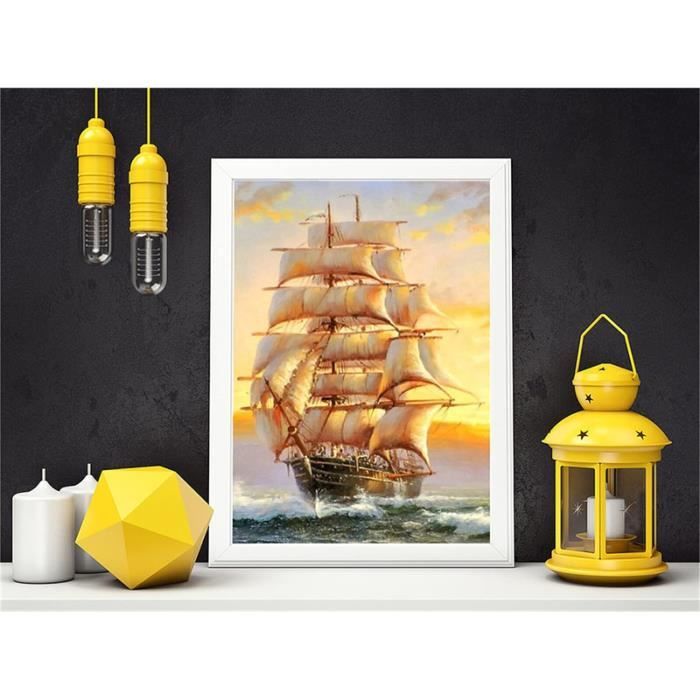 Kit Peinture Diamant 5D Football 30x40cm - Broderie Cristal DIY Enfants Et Adultes - Décoration Murale