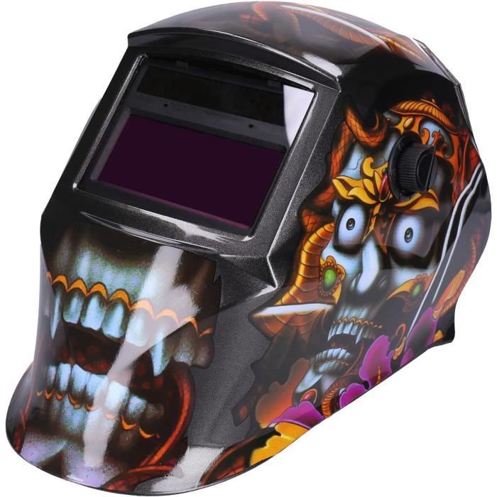 Casque De Soudage Automatique HZXVOGEN - Écran DIN16 10x6cm, 4 Capteurs, Solaire/batterie - Neuf