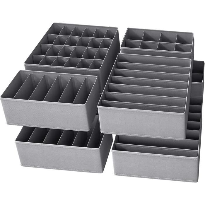 Lot De 3 Séparateurs De Tiroir Uxcell – 42x6.5cm Blancs, Range-placard Ajustable