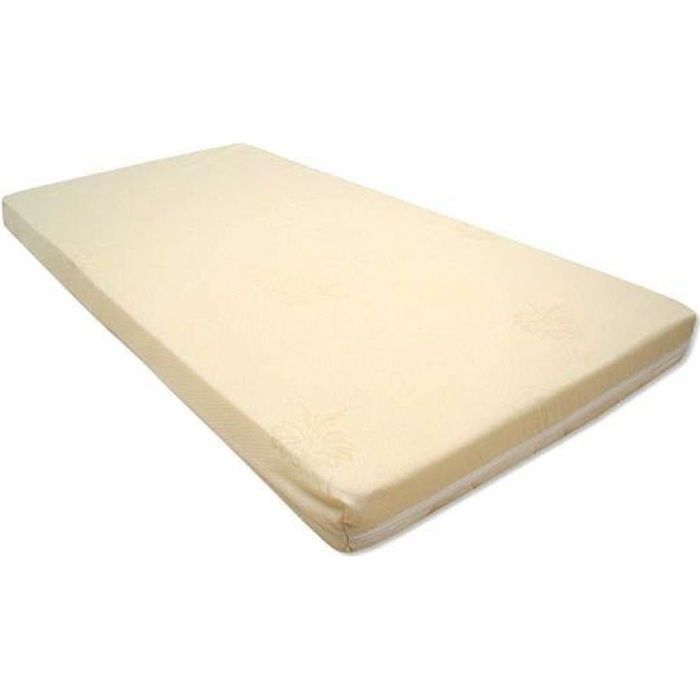 Matelas - Coupey - Droit - Mousse polyuréthane - 50x100 cm epaisseur 10 cm - écru Matelas - Coupey - Droit - Mousse polyuréthane - 50x100 cm epaisseur 10 cm - écru