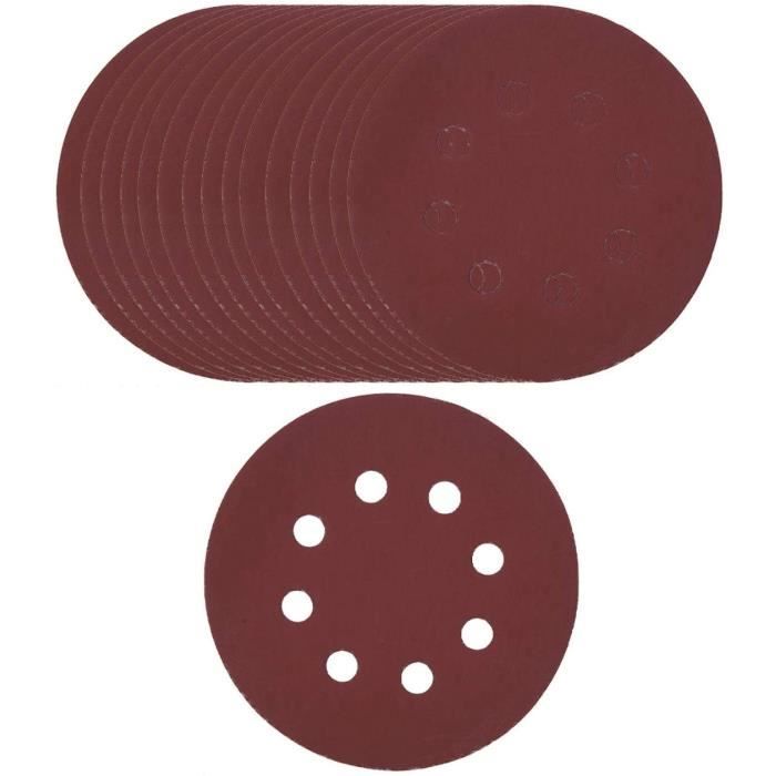 160 PCS Disque De Ponçage, Disque Abrasif 125mm, Papier A Poncer Pour Grain De Ponceuse Circulaire 20 60 80 100 120 150 240 10 320 400 600 1000 98566804