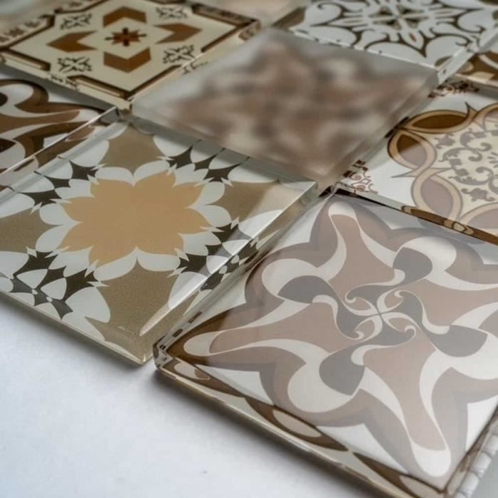 Belle haute qualité Mosaïque Verre Mur carrelage-cuisine/salle de bains #J01