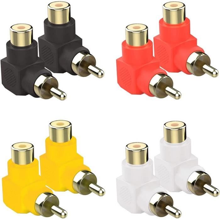RCA connecteur mâle Non-soudure RCA connecteur adaptateur mâle pour câble Audio prise vidéo CCTV caméra sans soudure noir rouge RCA connecteur mâle Non-soudure RCA connecteur adaptateur mâle pour câble Audio prise vidéo CCTV caméra sans soudure noir rouge