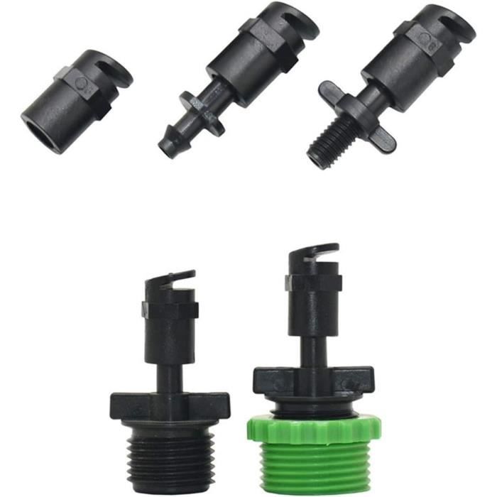 150 Micro Buses D'arrosage Jardin - 90°/180°/360° - Kit Irrigation Goutte à Goutte Pour Pelouse Et Potager - 6