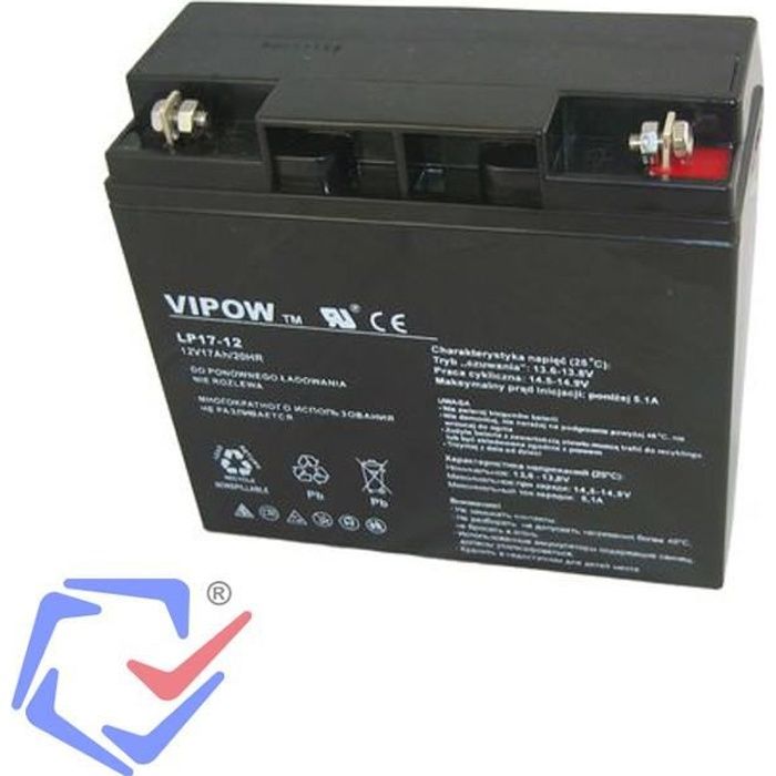 Vipow 12V 17Ah Gel de batterie