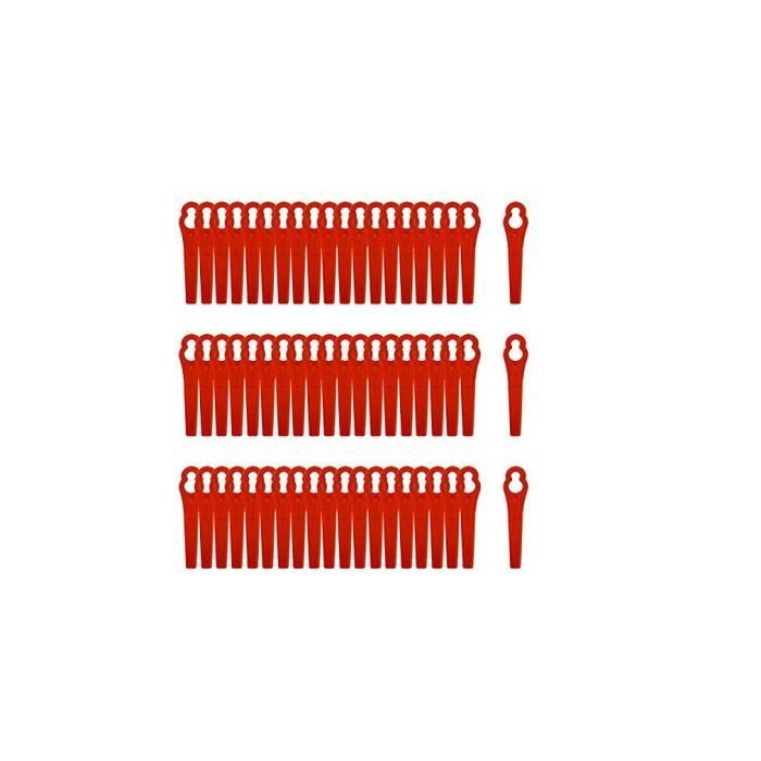 Lot de 100 lames de rechange en plastique pour coupe-bordure de jardin 