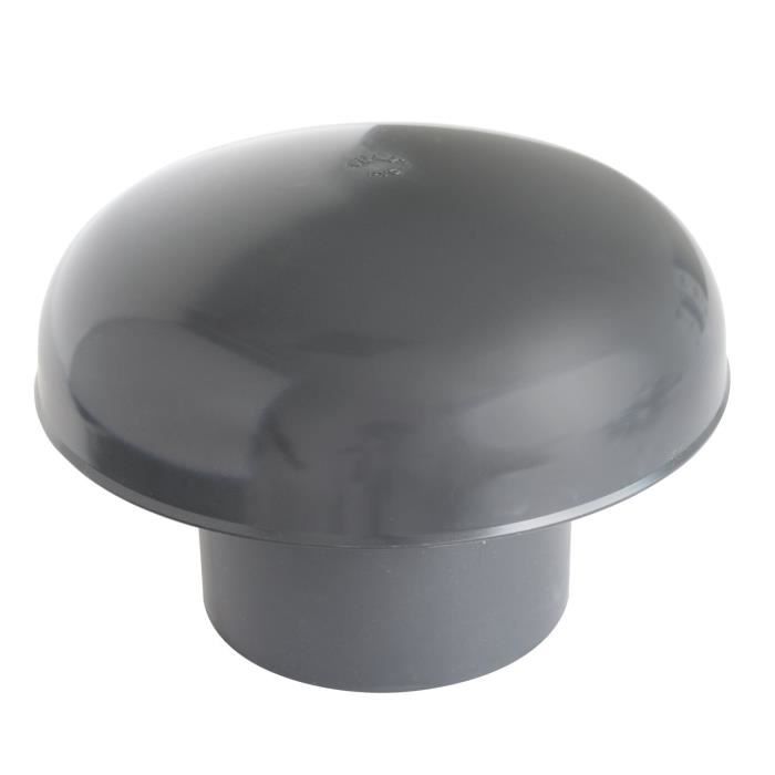 Toiture - Plast Cdvm110 A Chapeau Ventilation Tête Esalatore Noir Diamètre 110 Mm