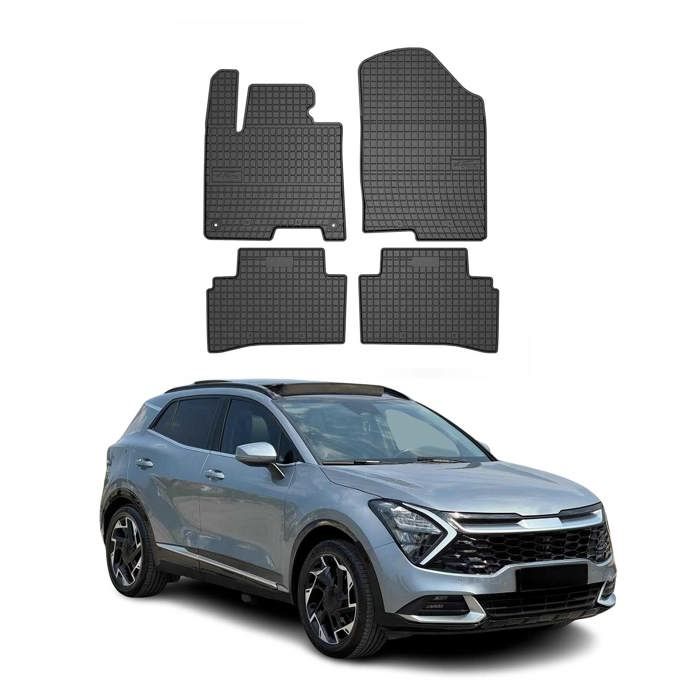 Tapis de Sol pour Kia Sportage 20212022 Caoutchouc Noir Cdiscount Auto