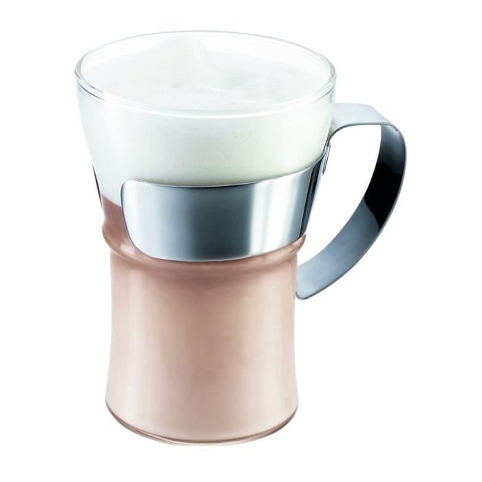 Lot De 6 Verres à Thé BODUM Bistro Avec Dessous En Liège – Design Danois