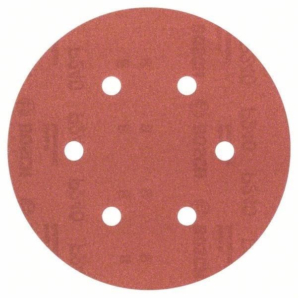 Bosch Disques abrasifs - 150/240 - Set de 5 pièces - Ponçage fin - Universels