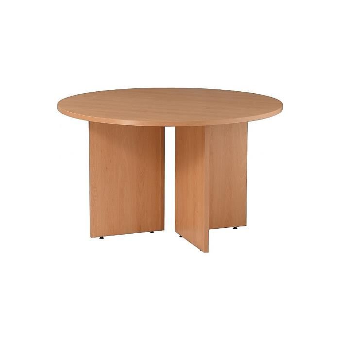 Table de conférence ronde | Diamètre 1200 mm Hauteur 730 mm | Hêtre ...