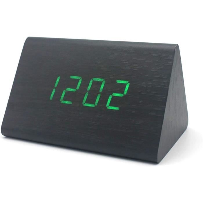 Réveil De Chevet Ravel RC049.3 Noir – Design Moderne Et épuré, Analogique