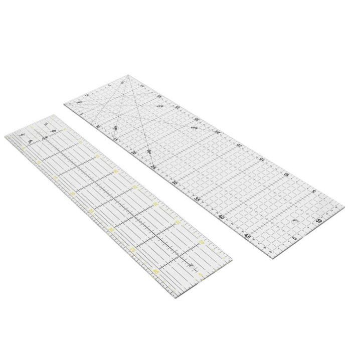Peuirre 3 Pièces Outil Règle Patchwork, Modèle De Matelassage, Règle Coudre Bricolage, Patchwork Règles Quilting, Règle Coudre Acrylique, Quilting Ruler, pour Quilting Simple, Quilting Créatif