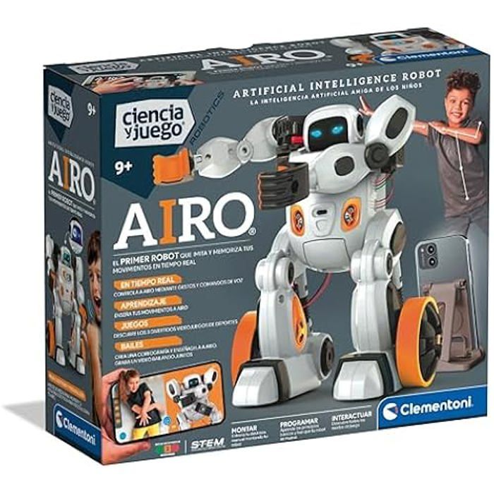 Jouet éducatif - CLEMENTONI - AIRO - Robot interactif avec IA - Personnalisable - 8 ans et plus Jouet éducatif - CLEMENTONI - AIRO - Robot interactif avec IA - Personnalisable - 8 ans et plus