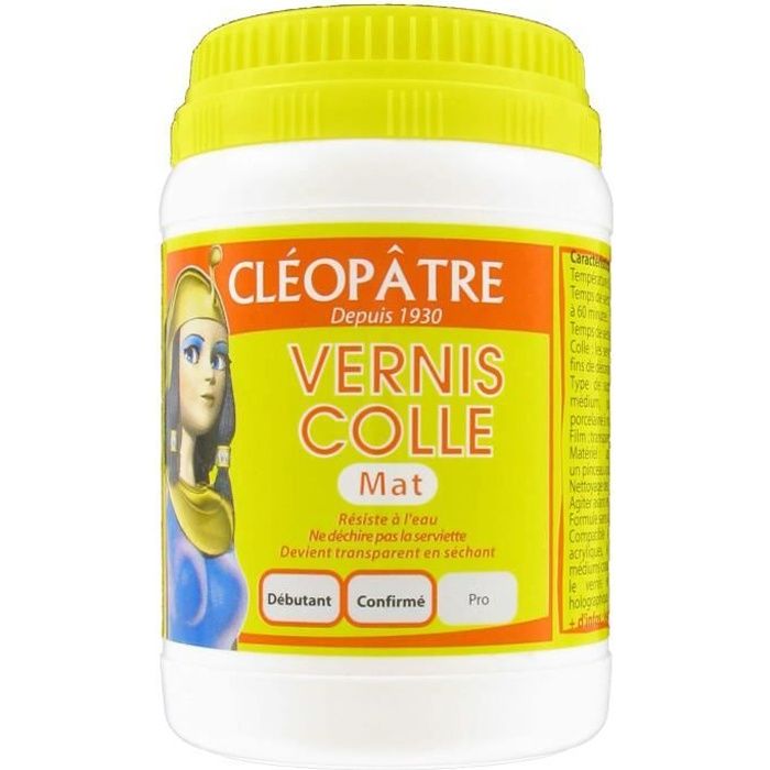 Vernis colle mat - 250 g - Cléopâtre