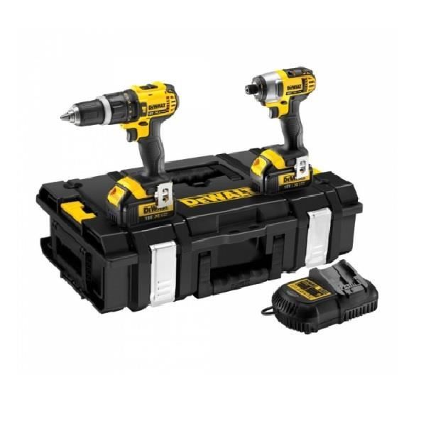 DeWalt Kit 2 outils 18V 4Ah perceuse compacte + visseuse à choc DCK285M2 - vue 2