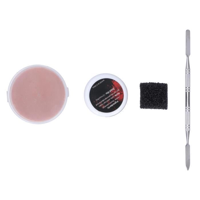 Kit Maquillage Effets Spéciaux Halloween - Cire Cicatrice, Faux Sang, Spray | Pour Déguisement, Cosplay, Fêtes