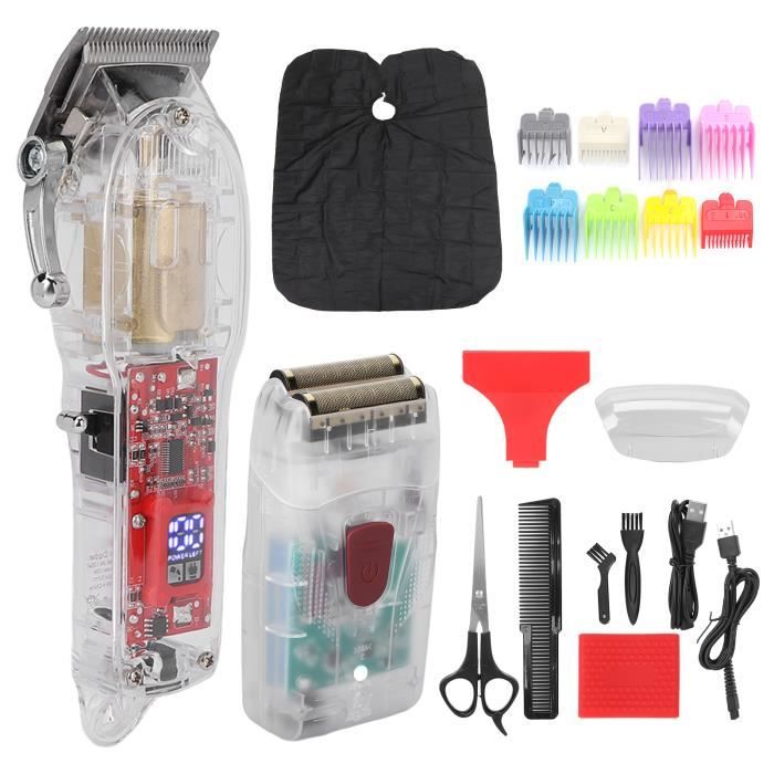 Tondeuse à Cheveux Vintage Pro - Kit Complet Avec Plusieurs Buses Pour Coupe Précise