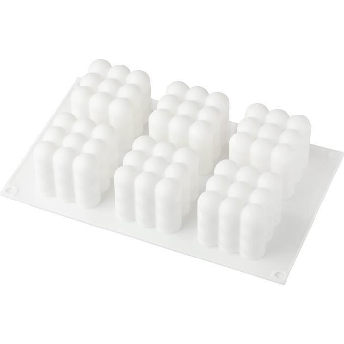 Nicole Moule Silicone Nuage Tube Pour Bougies, Savons Et Pâtisserie Artisanale