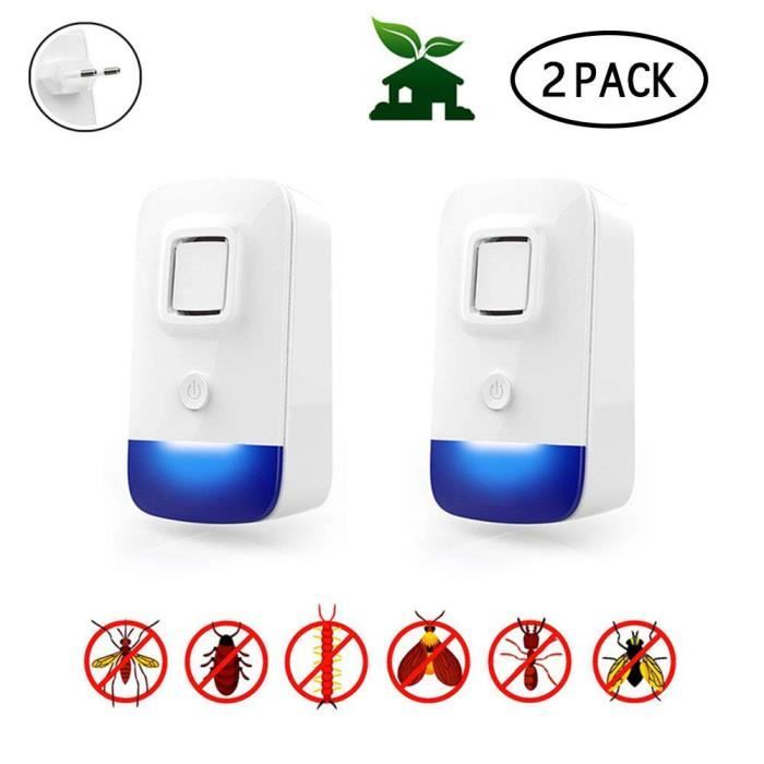 Cafard Insectes Rongeurs Pas De Danger sans DOdeur R/éPulsif Moustique 2019 Version R/éPulsif Ultrason R/éPulsif Ultrason Anti-Rongeurs Insectes Mouche Araign/éEs Lot De 4 Fourmi Anti Souris