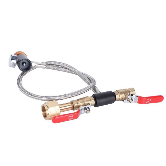 EJ.life Soda Hose, CO2 Hose Adapter G5/814 with ASA3000psi Gauge for