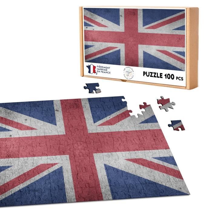 Puzzle En Bois USA Pour Enfants - 46 Pièces, Carte Des États-Unis, Dimensions 15x11,8 Pouces