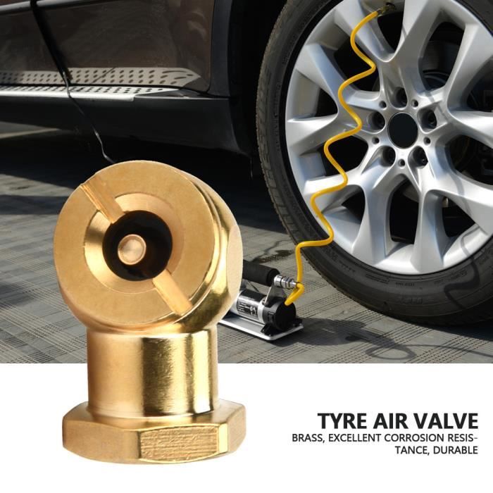 Kit De 5 Embouts De Gonflage - Adaptateur Valve Française, Bouchons Valve Voiture, Aiguilles Ballon - Pour Pneus Voiture, Vélo, Moto