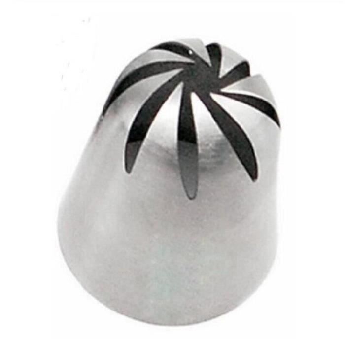 Lot de 5 douilles russes en acier inoxydable pour décoration de gâteaux (1 sapin de Noël, 2 flocons de neige, 1 feuille et 1 coupleur unicolor Lot de 5 douilles russes en acier inoxydable pour décoration de gâteaux (1 sapin de Noël, 2 flocons de neige, 1 feuille et 1 coupleur unicolor