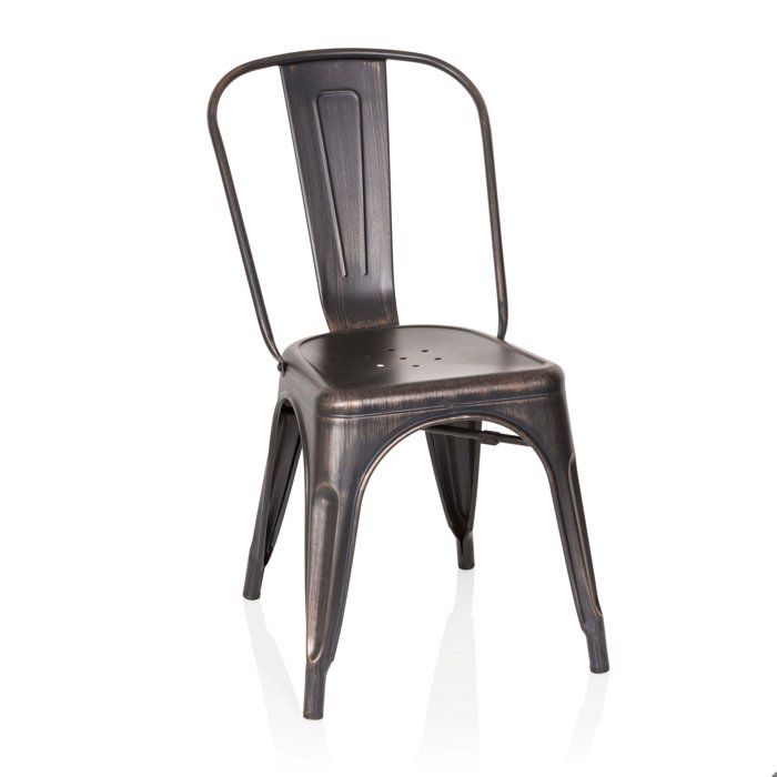 Chaise de bistrot - hjh OFFICE - VANTAGGIO COMFORT - Noir/Or - Métal Chaise de bistrot - hjh OFFICE - VANTAGGIO COMFORT - Noir/Or - Métal