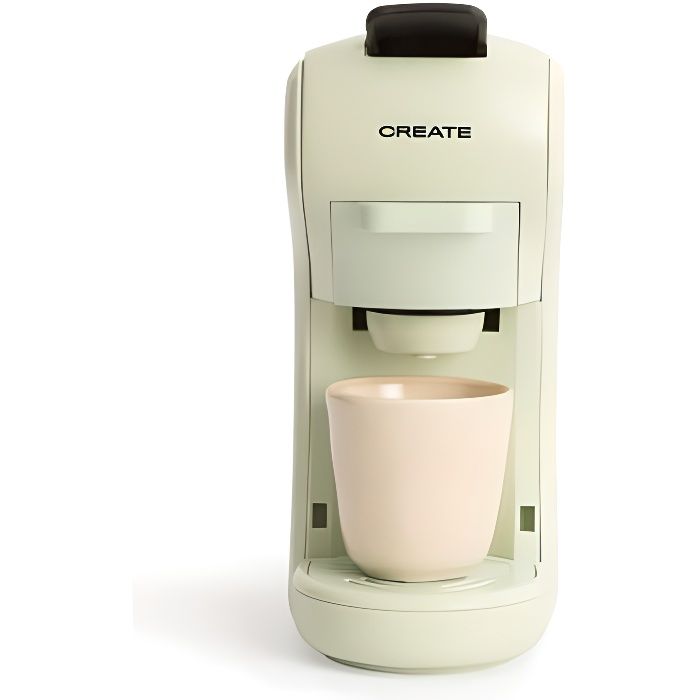 CREATE - Machine à café multi-dosettes et café moulu, Vert pastel - POTTS