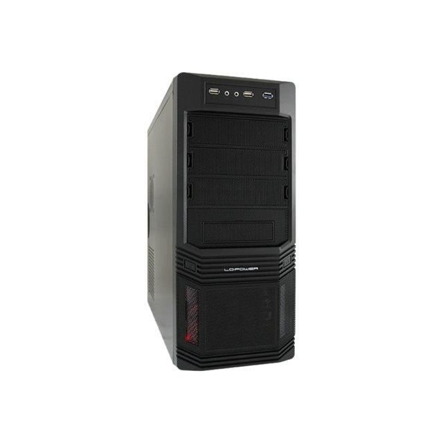 Boîtier PC LC Power Pro-Line PRO-925B – Tour ATX – Noir maille – 3 baies internes – 7 logements dextension