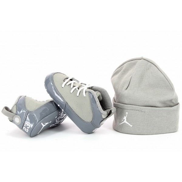 Pack Bonnet Basket Nike Air Jordan 9 Retro Bebe Td 015 Gris Cdiscount Chaussures