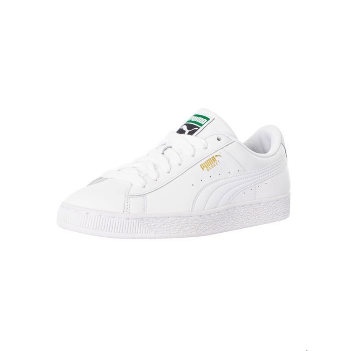 puma basket classic baskets basses white