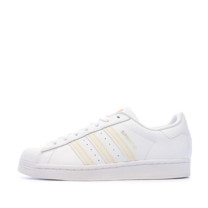 Baskets Blanches Orange Homme Adidas Superstar Orange Cdiscount