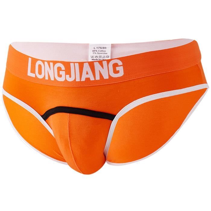 Slip Homme Culotte Orange XL LONGJIANG 441 Orange Cdiscount PrêtàPorter