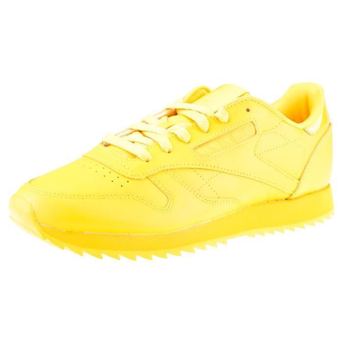 reebok classic femme jaune