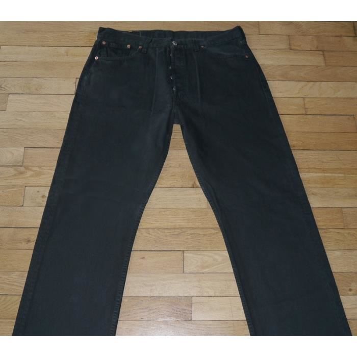 LEVIS 501 Jeans pour Homme W 38 - L 34 Taille Fr 48 (Réf # D013) noir -  Cdiscount Prêt-à-Porter