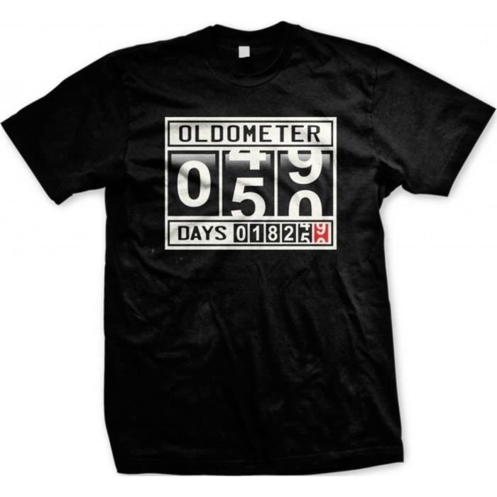 Oldometer 50 Ans Retraite Joyeux Anniversaire Gentilles Blagues Hommes Est T Shirt Cadeau Pour Grands Parents Red Achat Vente T Shirt Cdiscount