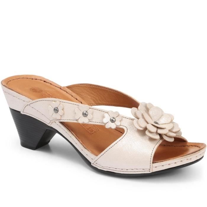 Mule femme à talon pas cher Clearance