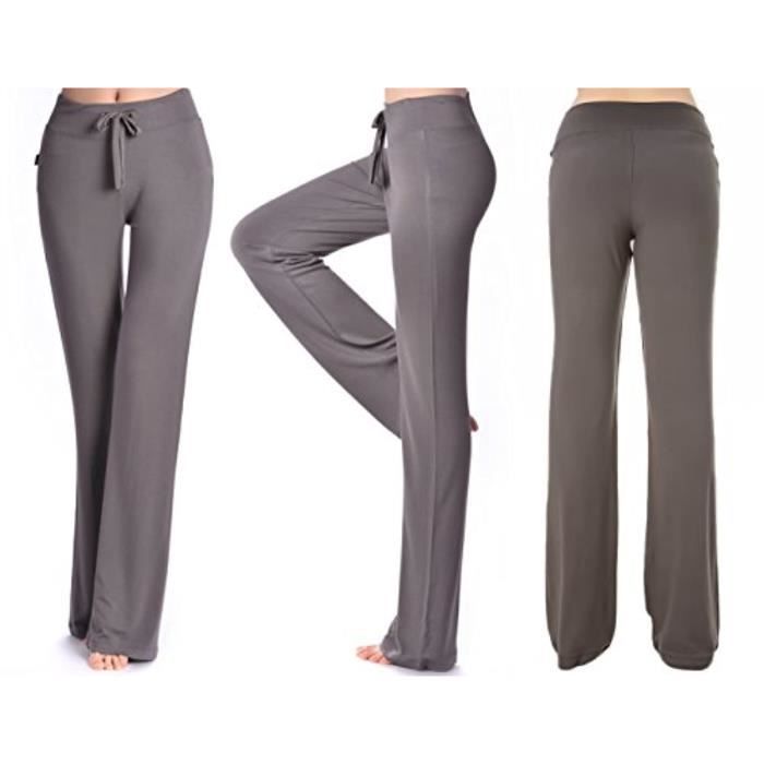 Pantalon Yoga OURCAN Pour Femme - Modal Léger Avec Cordon - Confortable Et Respirant