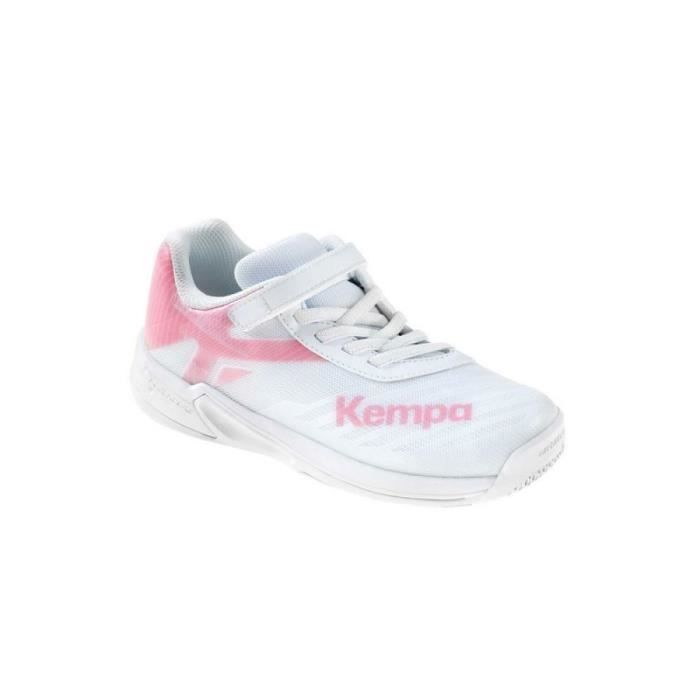 Chaussures de handball indoor fille Kempa Wing 2.0 - blanc/rose - 30