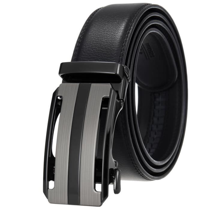 Ceinture Homme Crâne Boucle Alliage - Cuir PU 130cm Style Rock Halloween - 11