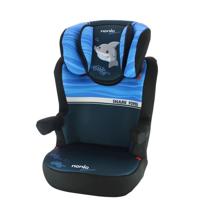 Siège auto rehausseur enfant RWAY groupe 2-3 (15-36kg), évolutif avec protection latérale - Nania Shark
