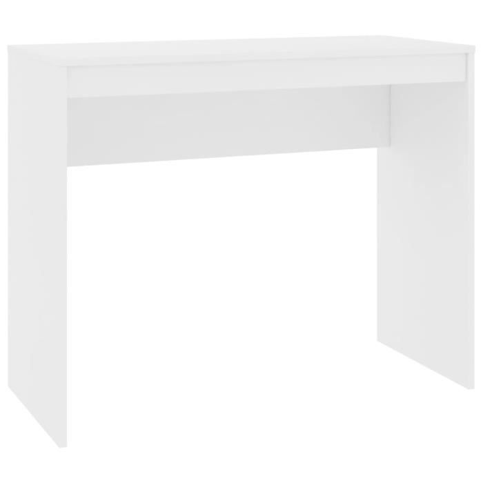 Bureau Blanc 90x40x72 cm Bois dingénierie - Omabeta - M22027