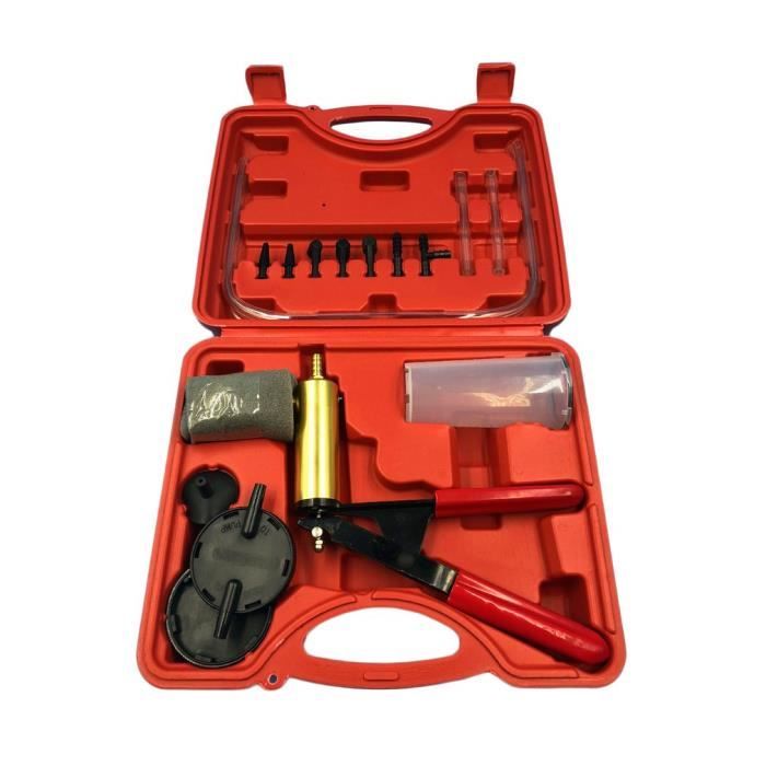 2 en 1 purgeur de frein et kit d'outils de testeur de pompe à vide outil de purge de frein bricolage